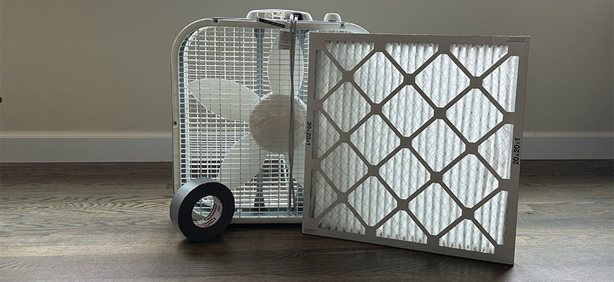 DIY air cleaner materials