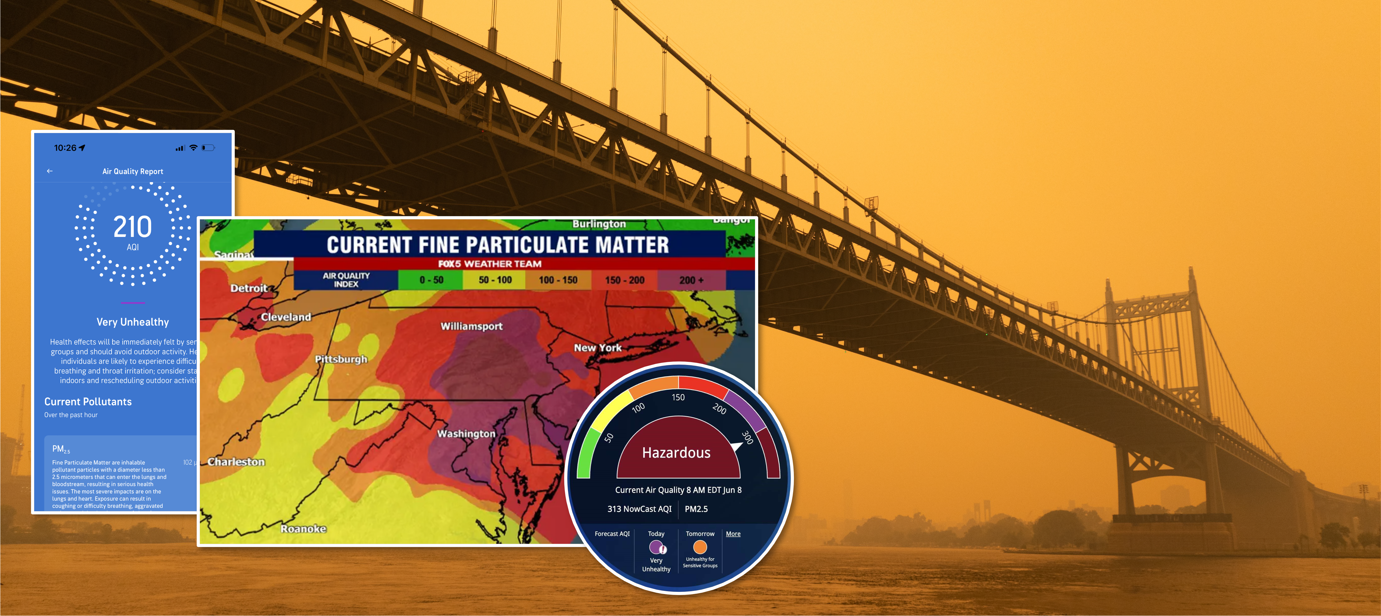 A recent example of this occurred in Summer 2023, when major parts of the U.S. experienced hazardous air quality due to Canadian wildfires.